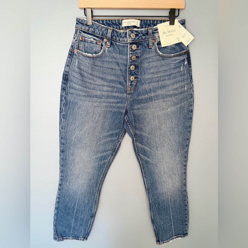 NWT Abercrombie & Fitch Women's Curve Love The Skinny High Rise | Size 6S